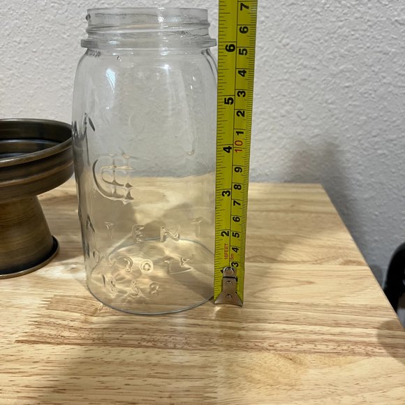 Candle holder with glass cover, gently used - Picture 6 of 6